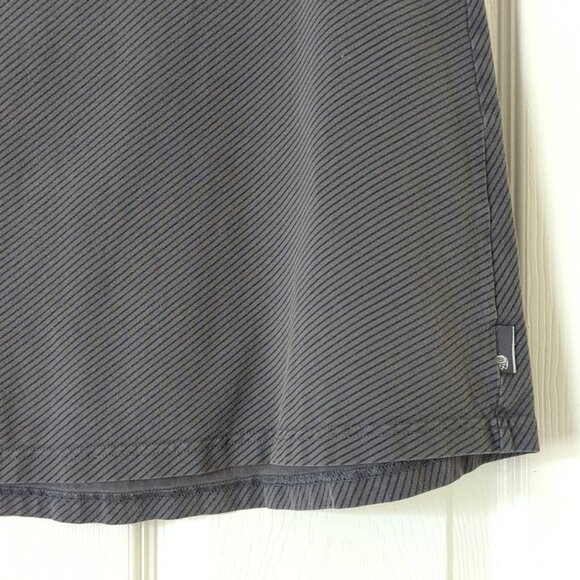 Mountain Hardware Striped Light Cotton High Waisted Soft Mini Skirt Gray Navy M - Picture 6 of 8